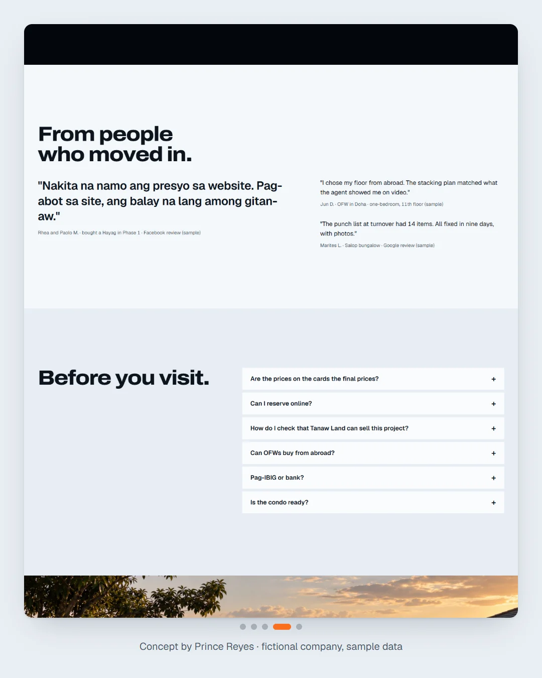 Home page, carousel slide 4.