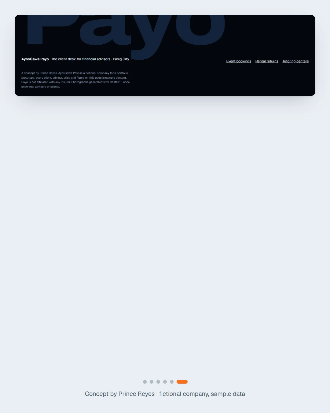 Home page, carousel slide 6.