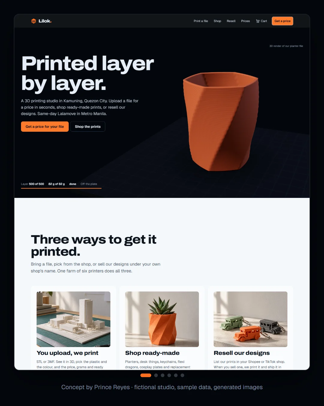 Home page, carousel slide 1.