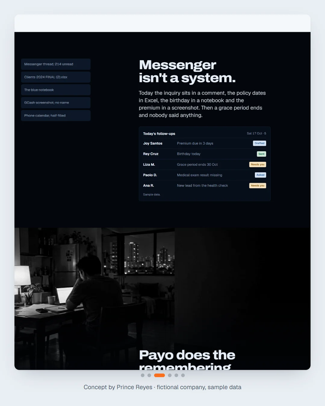 Home page, carousel slide 3.
