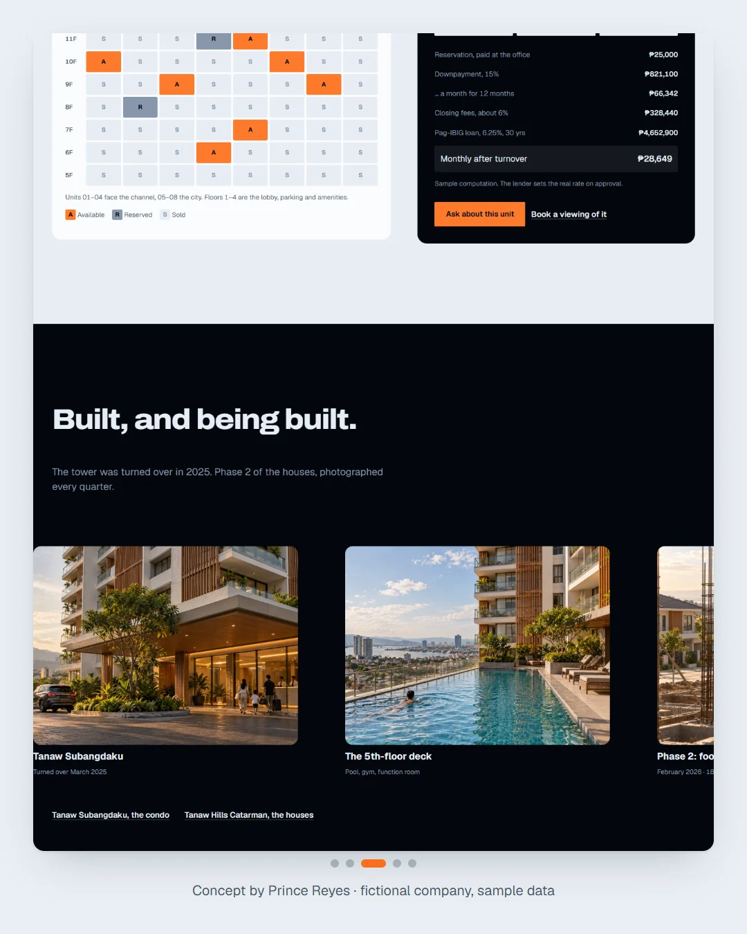 Home page, carousel slide 3.