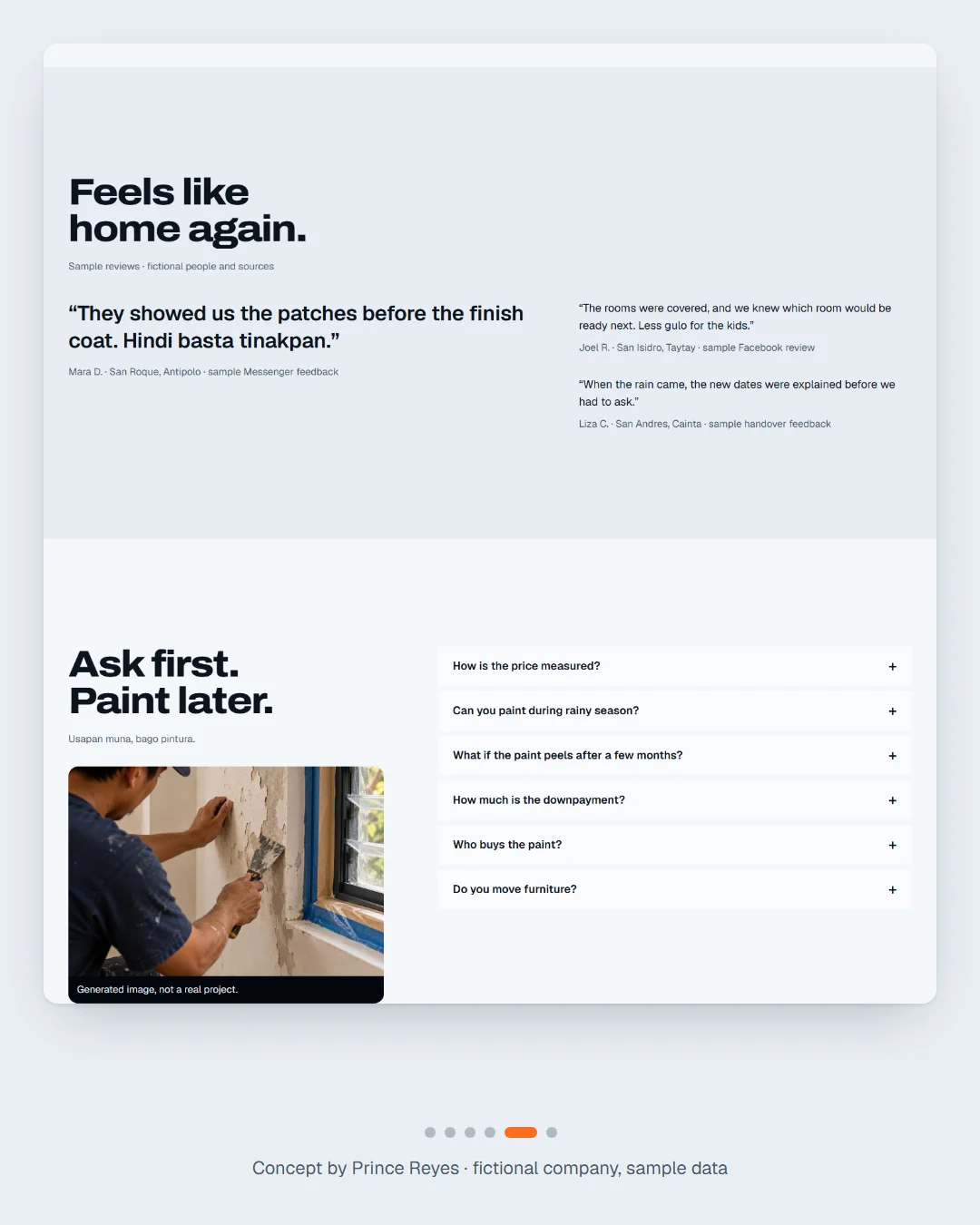 Home page, carousel slide 5.
