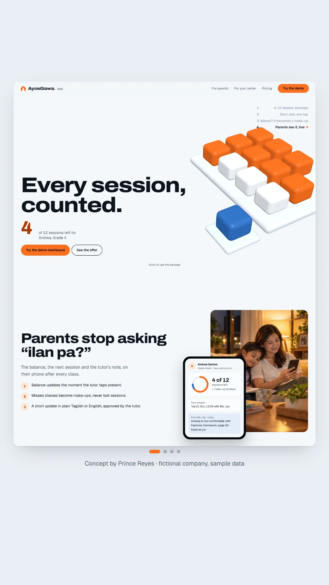 Aral home page, scroll image 1, a column of the full page.