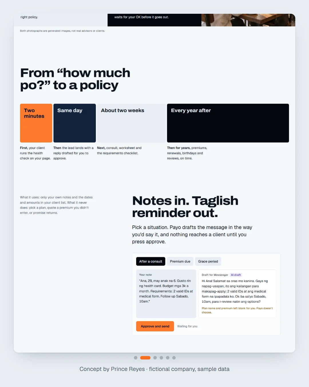 Home page, carousel slide 2.