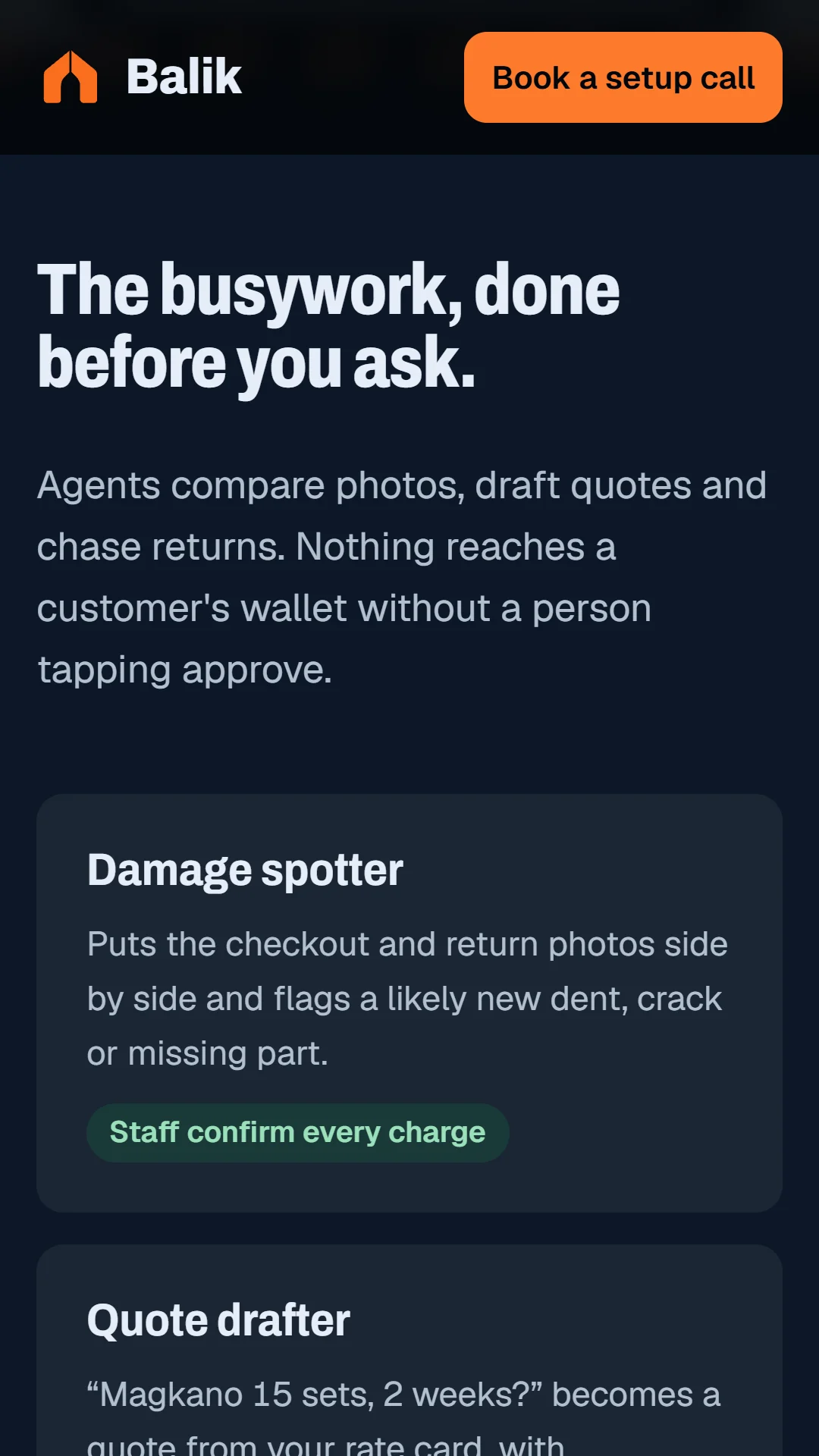 AI agents section