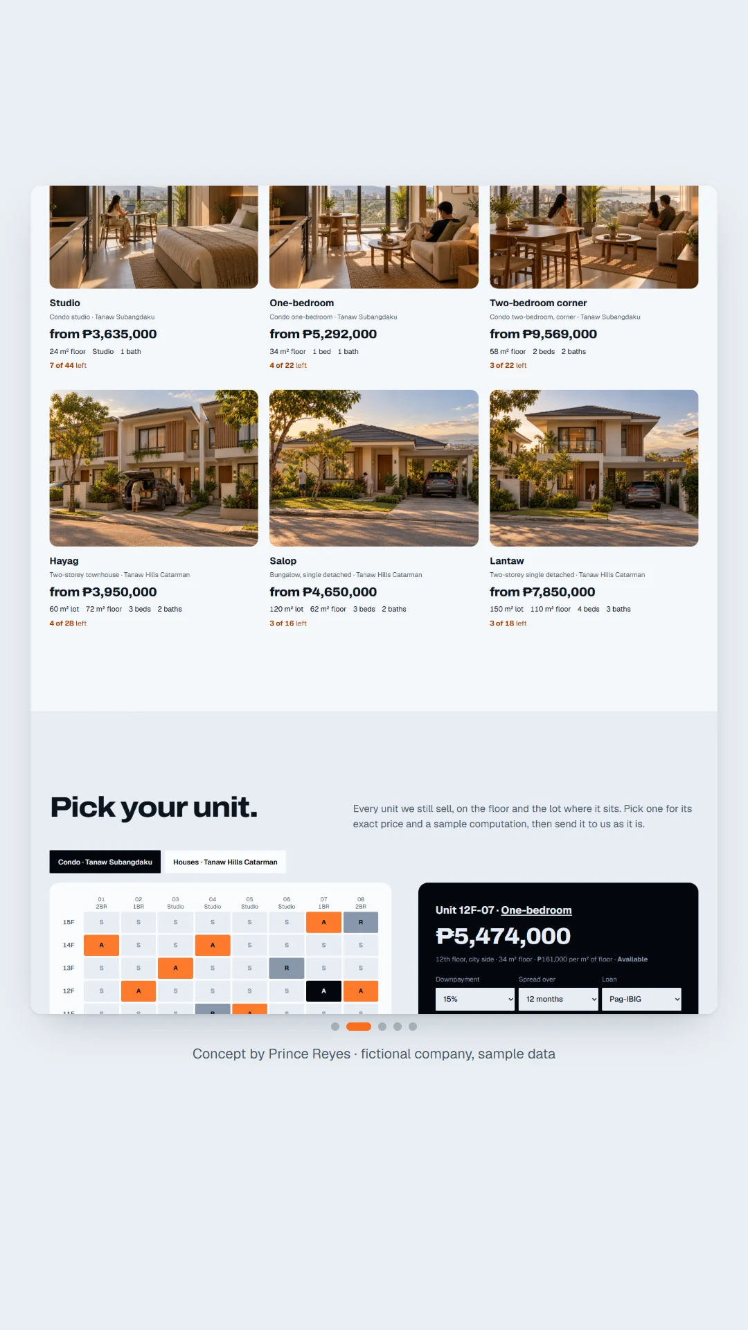 Home page, scroll image 2, a column of the full page.