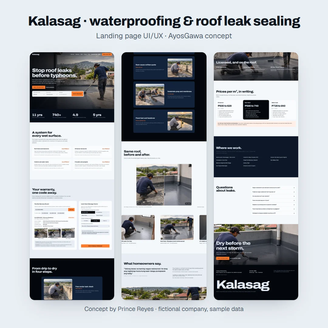 Home page as a square post.
