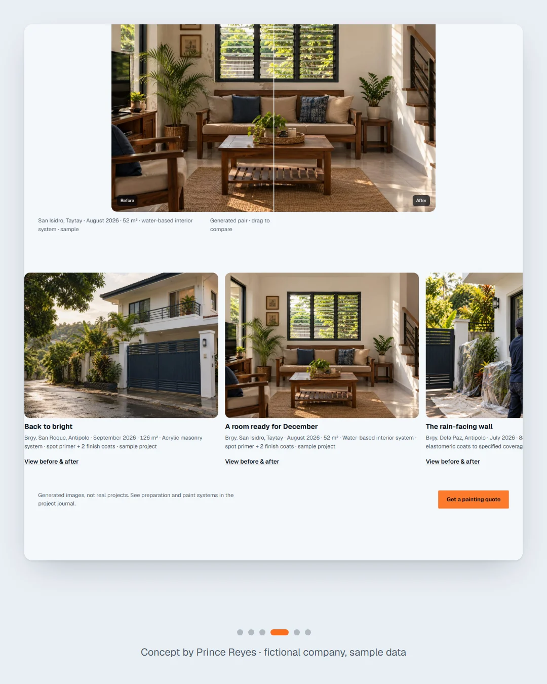 Home page, carousel slide 4.