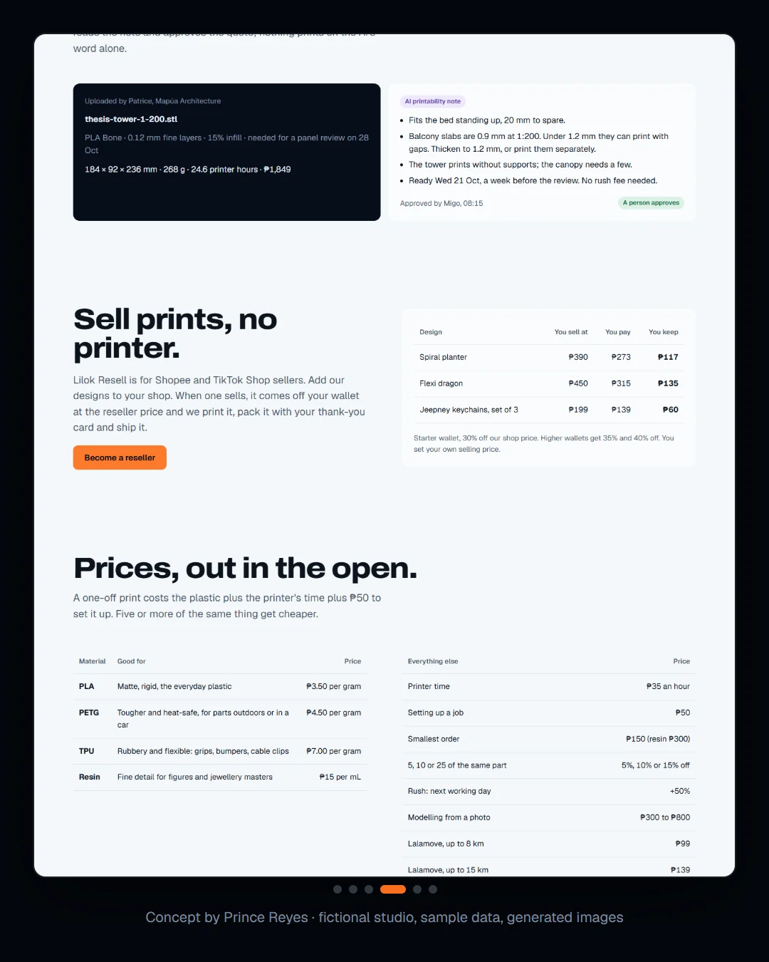 Home page, carousel slide 4.