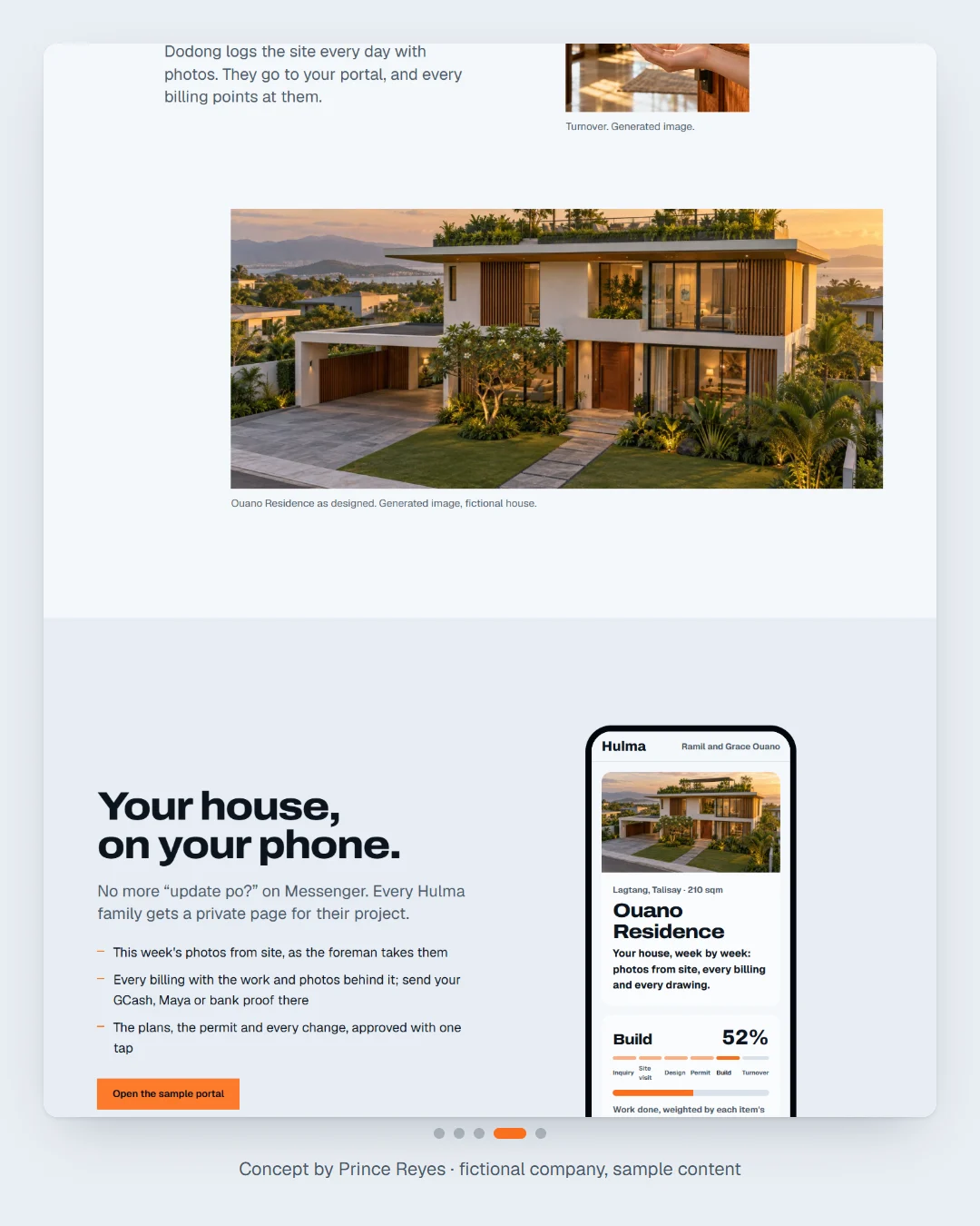 Home page, carousel slide 4.