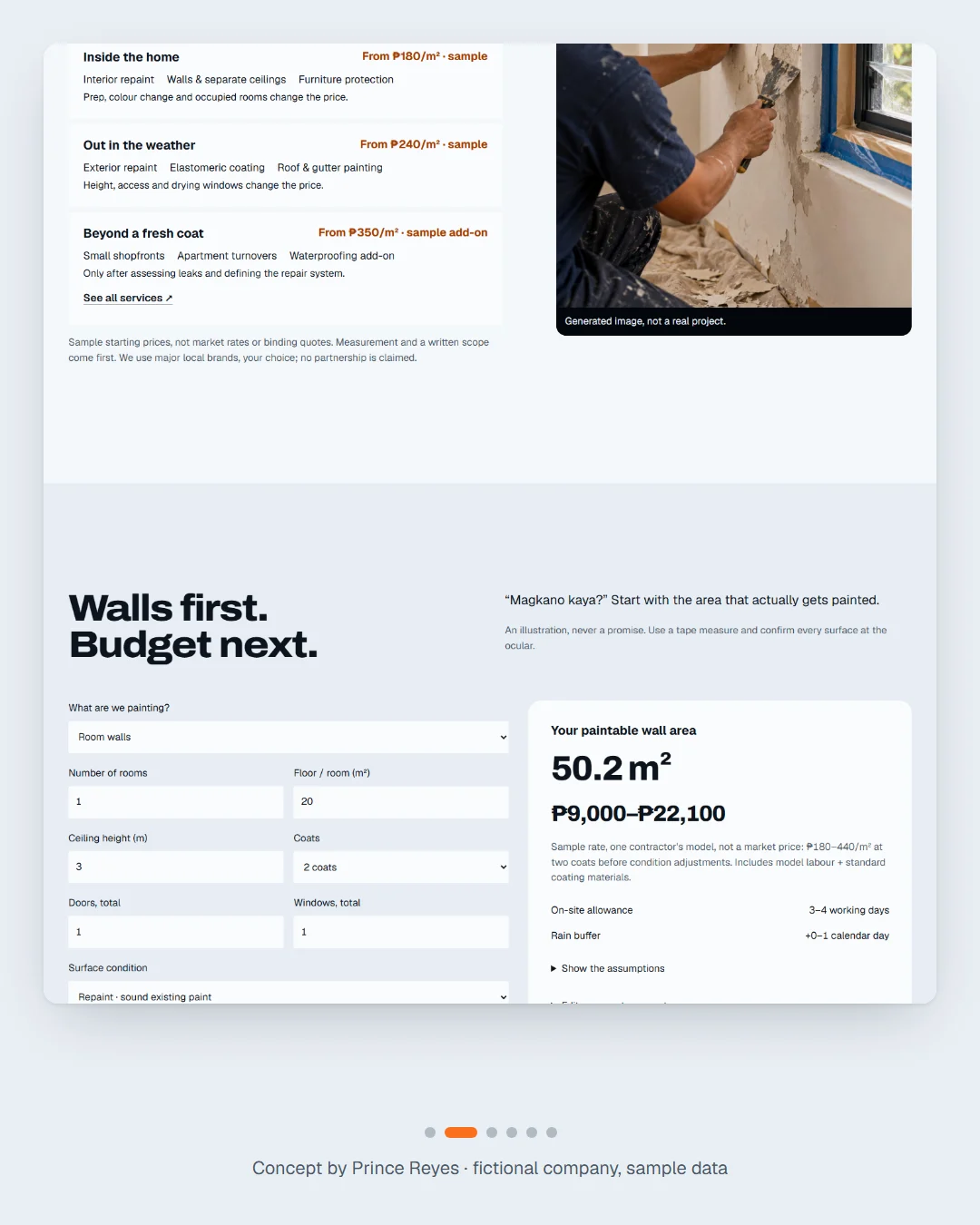 Home page, carousel slide 2.