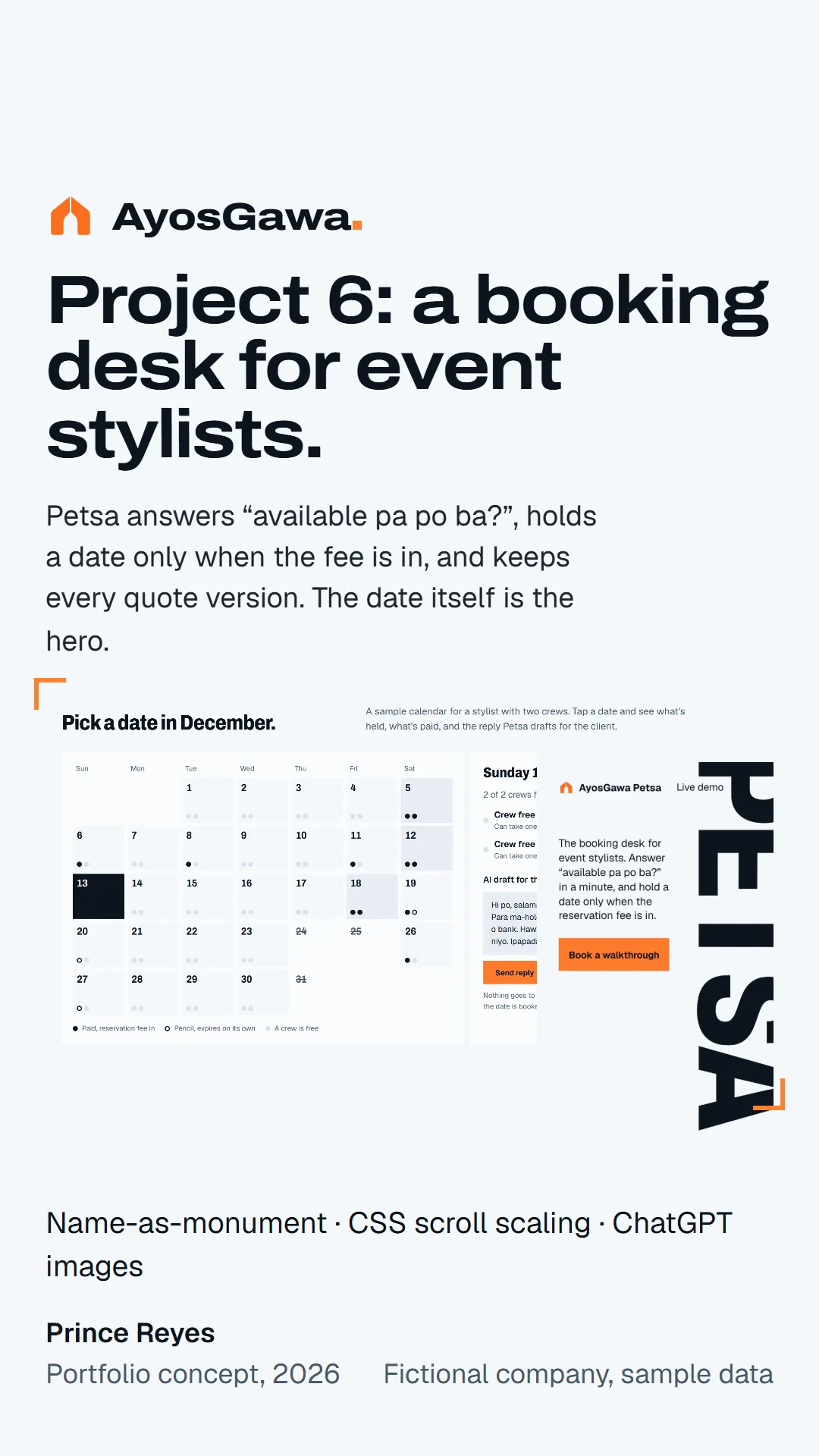 Cover slide for AyosGawa Petsa
