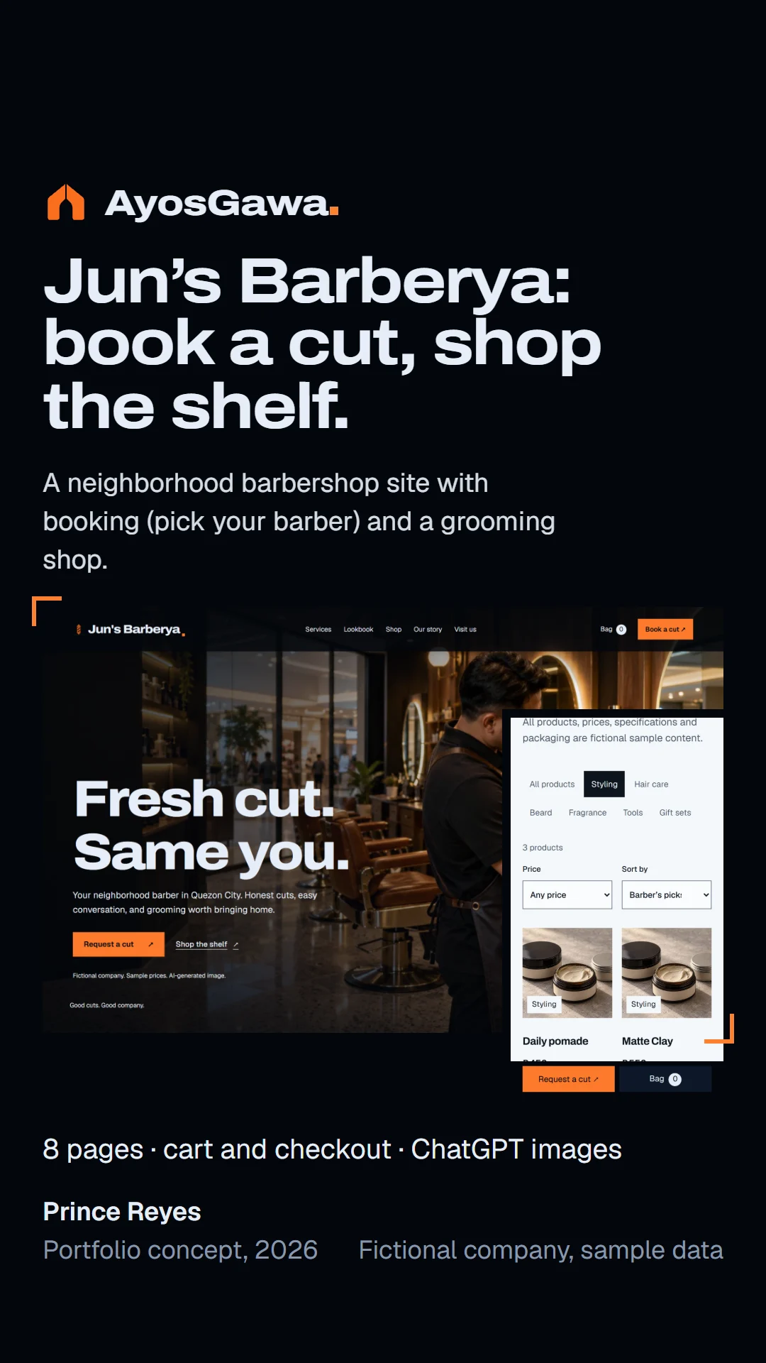 Story cover: Jun's Barberya, book a cut and shop the shelf