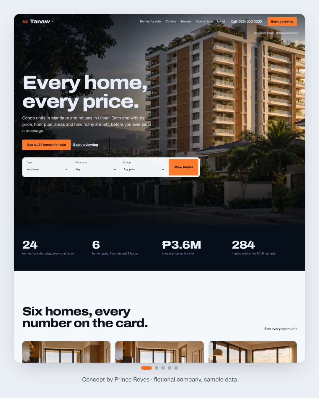 Home page, carousel slide 1.