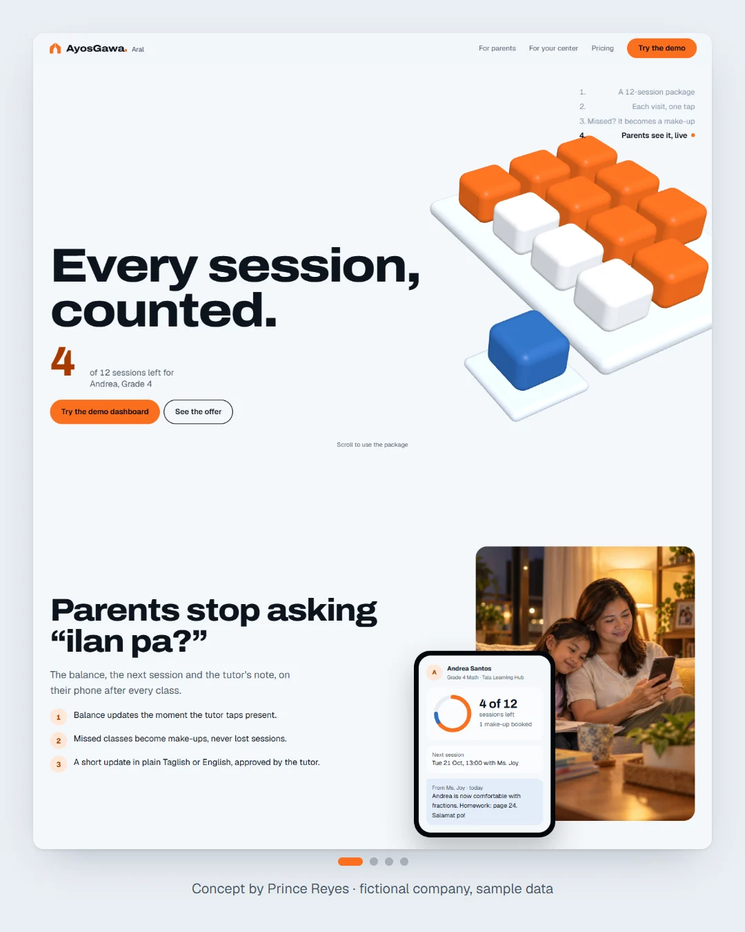 Aral home page, carousel slide 1.