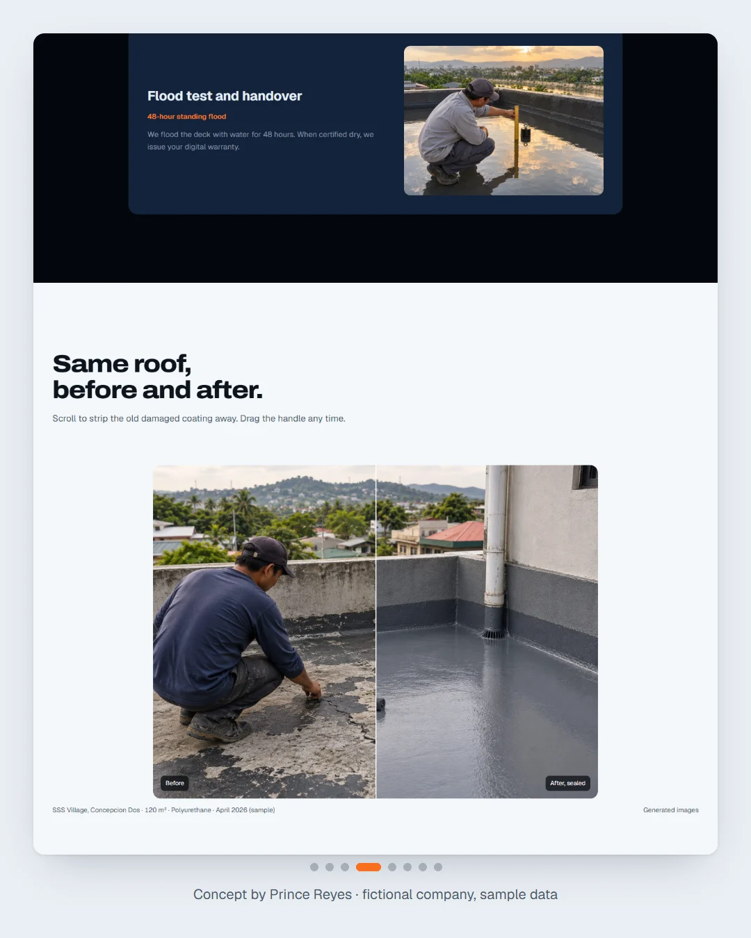 Home page, carousel slide 4.