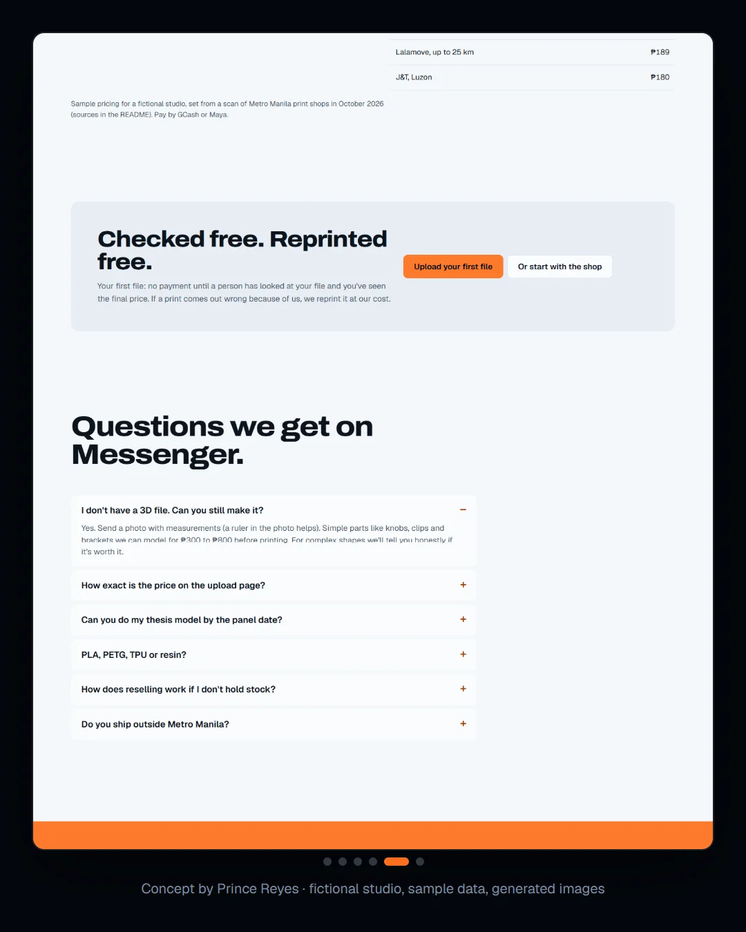 Home page, carousel slide 5.