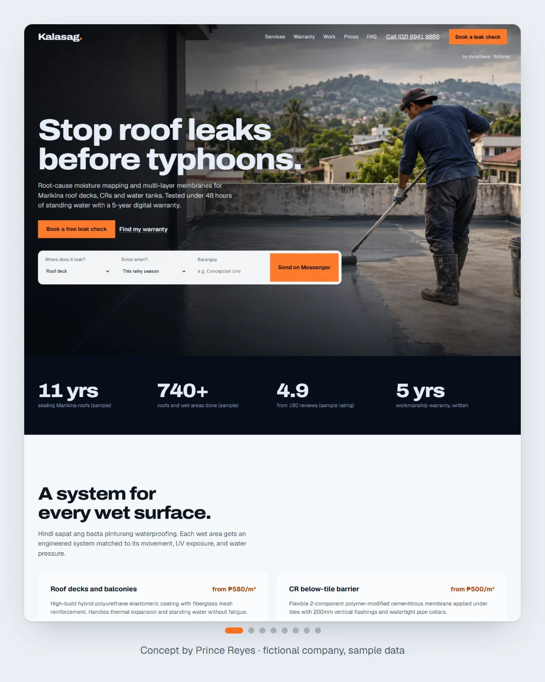 Home page, carousel slide 1.